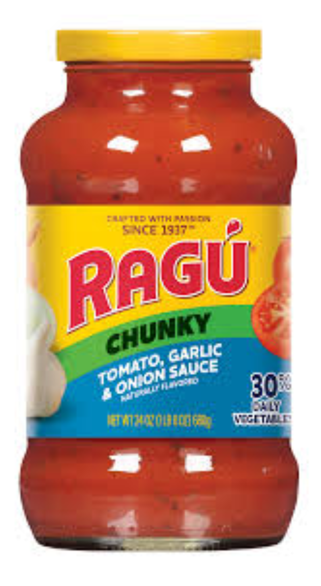 RAGU CHUNKY TOMATO GARLIC & ONION 680G